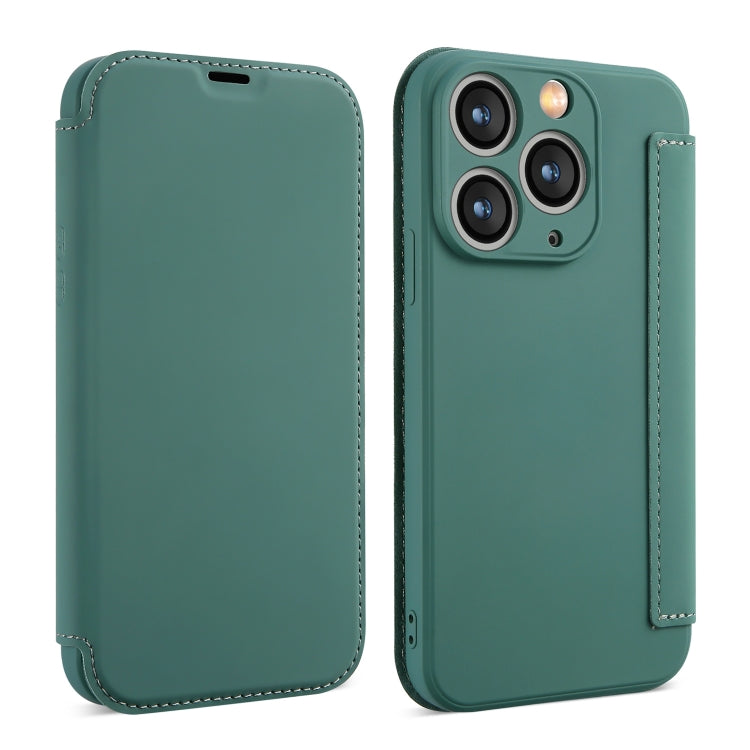 Imitate Liquid Skin Feel Leather Phone Case with Card Slots, For iPhone 11 Pro Max, For iPhone 11