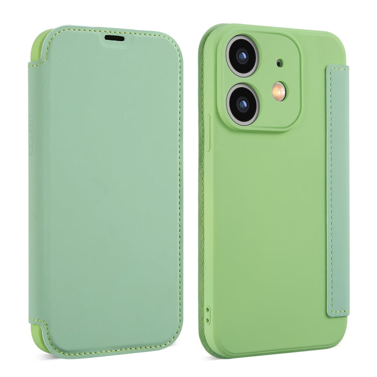 Imitate Liquid Skin Feel Leather Phone Case with Card Slots, For iPhone 12, For iPhone 12 Pro Max