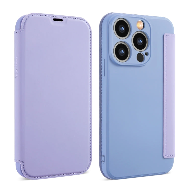 Imitate Liquid Skin Feel Leather Phone Case with Card Slots