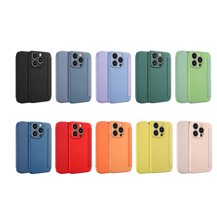 Imitate Liquid Skin Feel Leather Phone Case with Card Slots, For iPhone 11 Pro Max, For iPhone 11