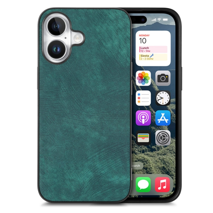 Vintage Leather PC Back Cover Phone Case, iPhone 16e, For iPhone 15 Pro Max, For iPhone 15 Pro, For iPhone 15 Plus