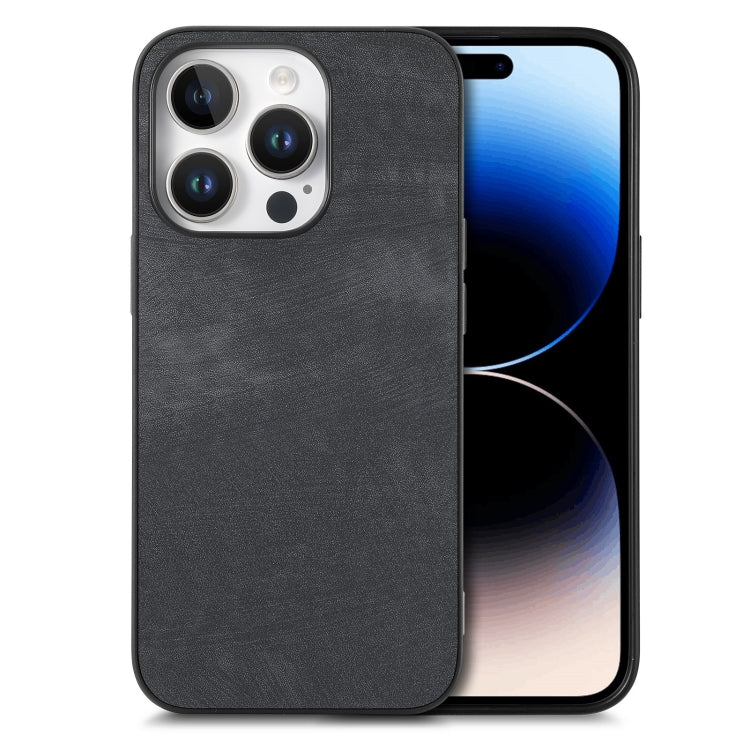 Vintage Leather PC Back Cover Phone Case, iPhone 16e, For iPhone 15 Pro Max, For iPhone 15 Pro, For iPhone 15 Plus