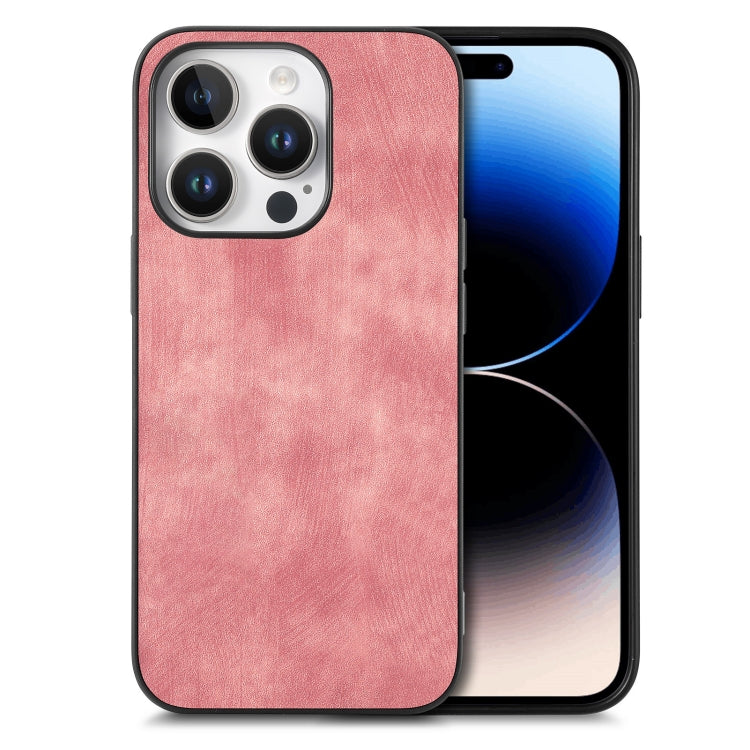 Vintage Leather PC Back Cover Phone Case, iPhone 16e, For iPhone 15 Pro Max, For iPhone 15 Pro, For iPhone 15 Plus