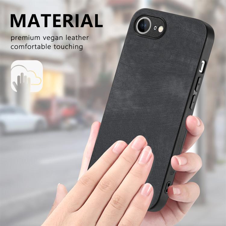 Vintage Leather PC Back Cover Phone Case, For iPhone 16 Pro Max, For iPhone 16 Pro, For iPhone 16 Plus, For iPhone 16