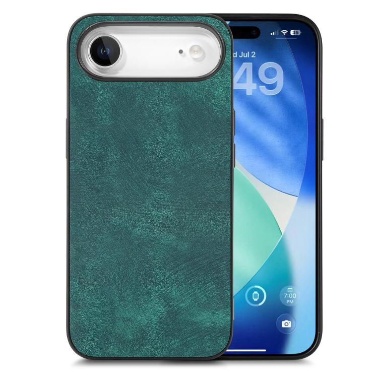 Vintage Leather PC Back Cover Phone Case, iPhone 16e, For iPhone 15 Pro Max, For iPhone 15 Pro, For iPhone 15 Plus