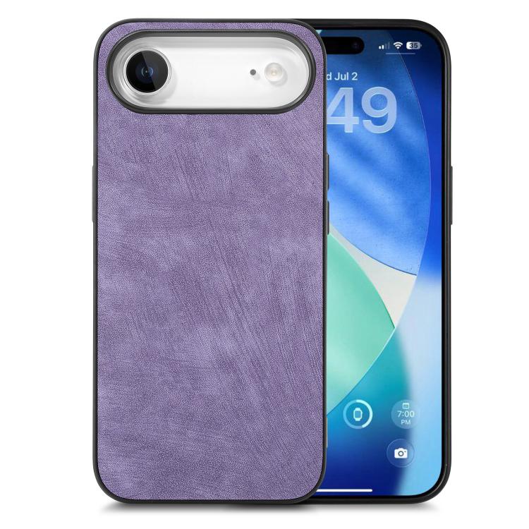 Vintage Leather PC Back Cover Phone Case, iPhone 16e, For iPhone 15 Pro Max, For iPhone 15 Pro, For iPhone 15 Plus