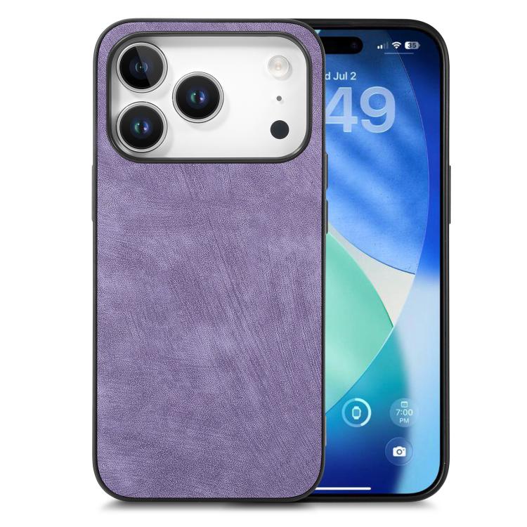 Vintage Leather PC Back Cover Phone Case, For iPhone 16 Pro Max, For iPhone 16 Pro, For iPhone 16 Plus, For iPhone 16