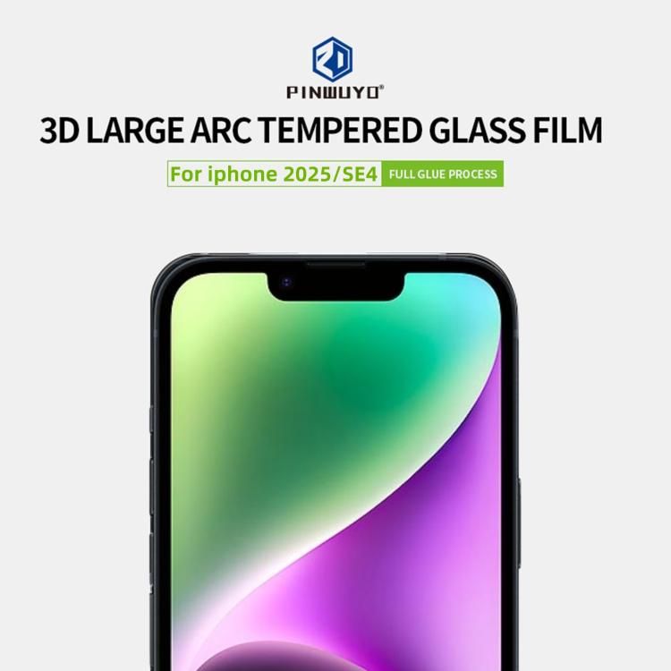 PINWUYO 9H 3D Curved Full Screen Explosion-proof Tempered Glass Film
