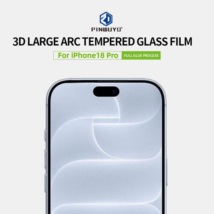 PINWUYO 9H 3D Curved Full Screen Explosion-proof Tempered Glass Film