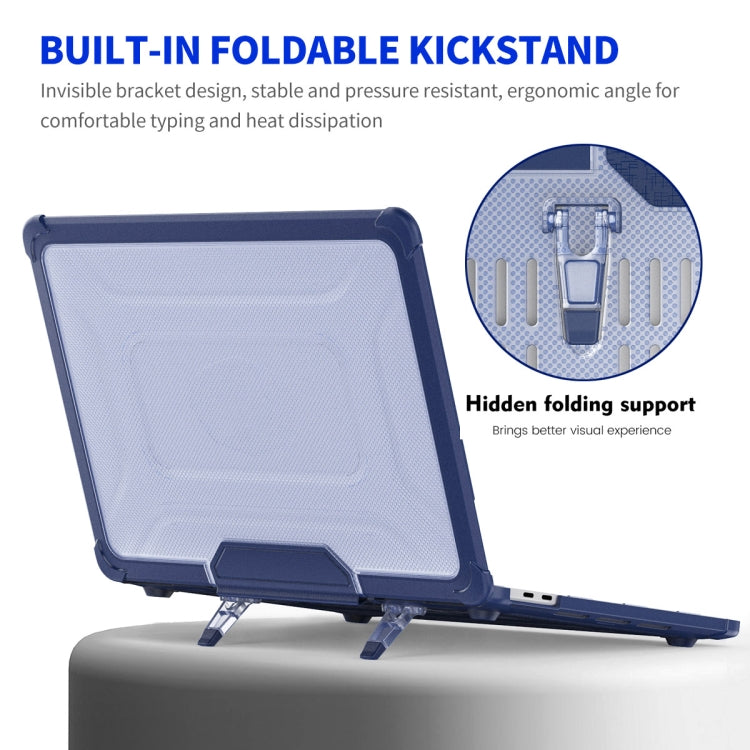 ENKAY Hat-Prince 3 in 1 Protective Bracket Case Cover Hard Shell with TPU Keyboard Film / PET Screen Protector, Version:US, For MacBook Air 13.3 A2179/A2337, For MacBook Pro 16 A2141