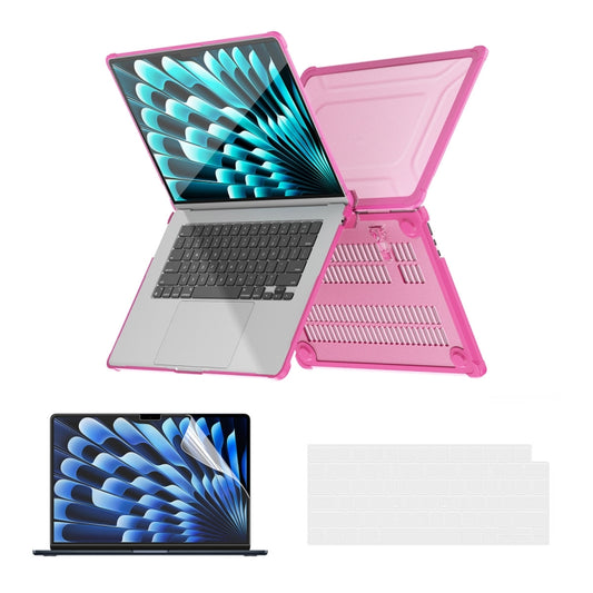 ENKAY Hat-Prince 3 in 1 Protective Bracket Case Cover Hard Shell with TPU Keyboard Film / PET Screen Protector, Version:US, For MacBook Air 15.3 A2941, For MacBook Pro 14.2 A2442/A2779, For MacBook Air 13.6 A2681, For MacBook Pro 13.3 A2251/A2289/A2338