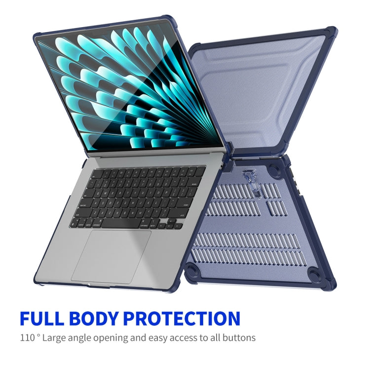 ENKAY Hat-Prince 3 in 1 Protective Bracket Case Cover Hard Shell with TPU Keyboard Film / PET Screen Protector, Version:US, For MacBook Air 15.3 A2941, For MacBook Pro 14.2 A2442/A2779, For MacBook Air 13.6 A2681, For MacBook Pro 13.3 A2251/A2289/A2338