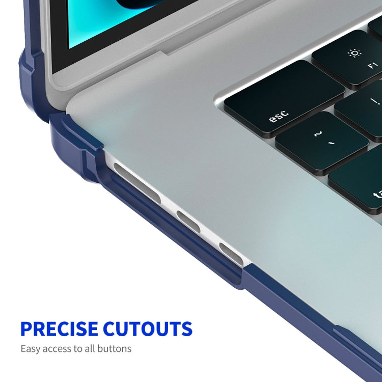 ENKAY Hat-Prince 3 in 1 Protective Bracket Case Cover Hard Shell with TPU Keyboard Film / PET Screen Protector, Version:US, For MacBook Air 15.3 A2941, For MacBook Pro 14.2 A2442/A2779, For MacBook Air 13.6 A2681, For MacBook Pro 13.3 A2251/A2289/A2338