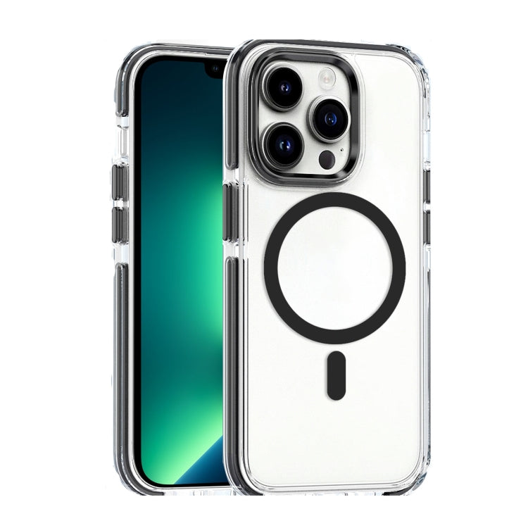 Dual-color MagSafe TPU Hybrid Clear PC Shockproof Phone Case, For iPhone 13 Pro Max