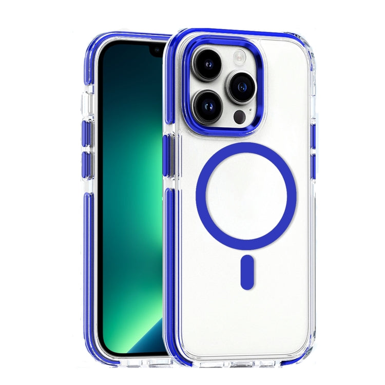 Dual-color MagSafe TPU Hybrid Clear PC Shockproof Phone Case, For iPhone 13 Pro Max
