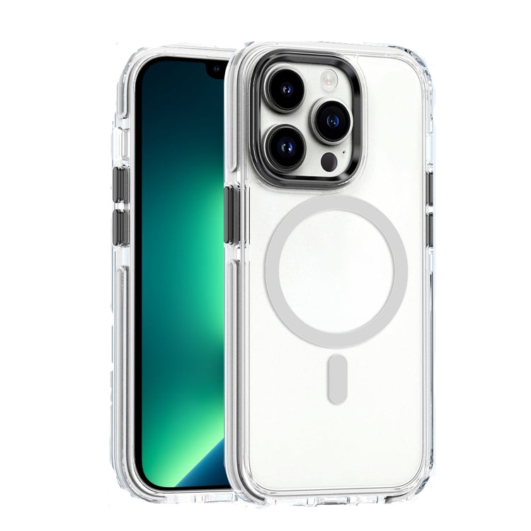 Dual-color MagSafe TPU Hybrid Clear PC Shockproof Phone Case, For iPhone 13 Pro Max