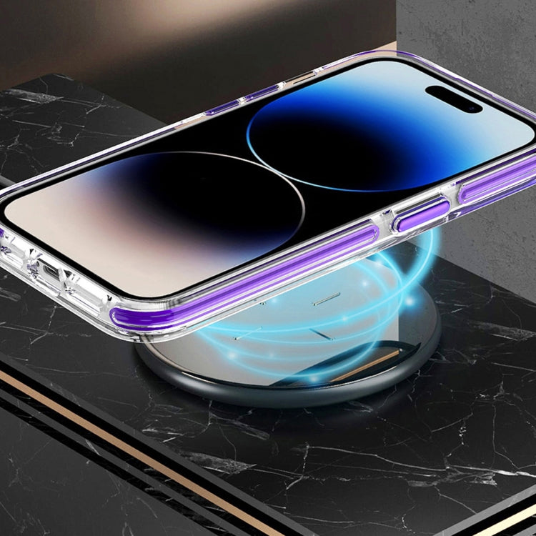 Dual-color MagSafe TPU Hybrid Clear PC Shockproof Phone Case, For iPhone 13 Pro Max