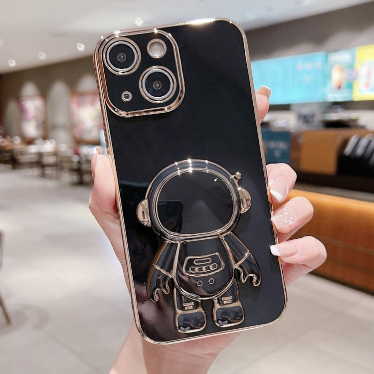 Electroplating Astronaut Holder Phone Case, For iPhone 15