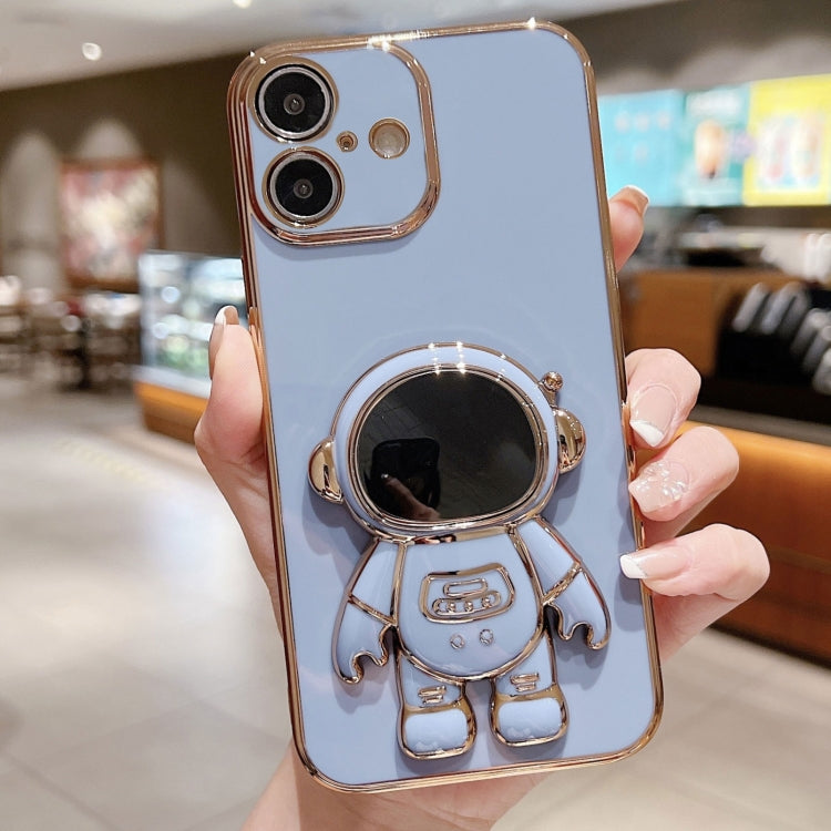 Electroplating Astronaut Holder Phone Case, For iPhone 15 Pro Max, For iPhone 15 Pro, For iPhone 15 Plus, For iPhone 15