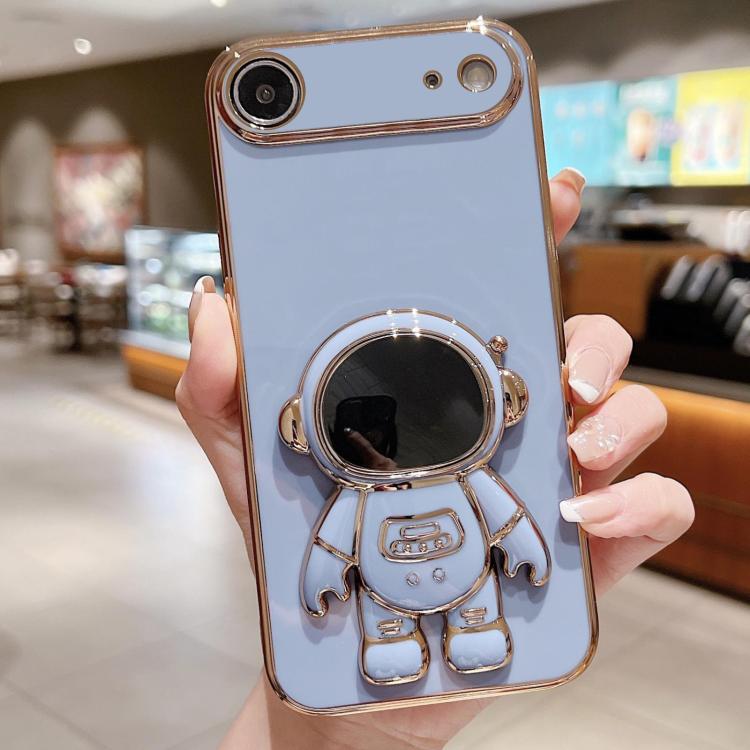 Electroplating Astronaut Holder Phone Case, For iPhone 15 Pro Max, For iPhone 15 Pro, For iPhone 15 Plus, For iPhone 15