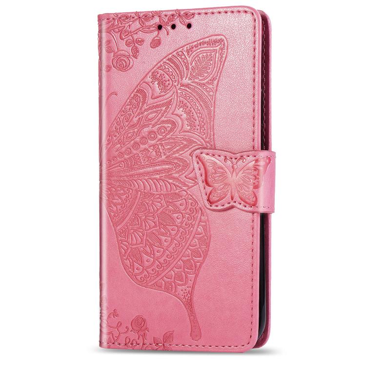 Butterfly Love Flower Embossed Leather Phone Case, For IPhone 17 Pro Max, For iPhone 17 Pro, For iPhone 17