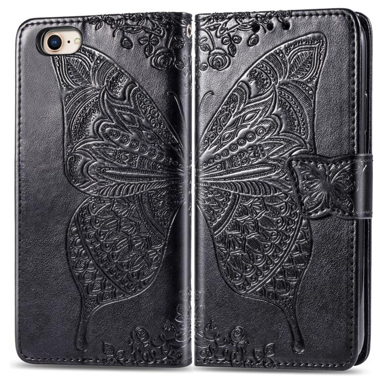 Butterfly Love Flower Embossed Leather Phone Case, For IPhone 17 Pro Max, For iPhone 17 Pro, For iPhone 17