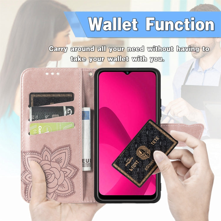 Butterfly Love Flower Embossed Leather Phone Case, For IPhone 17 Pro Max, For iPhone 17 Pro, For iPhone 17