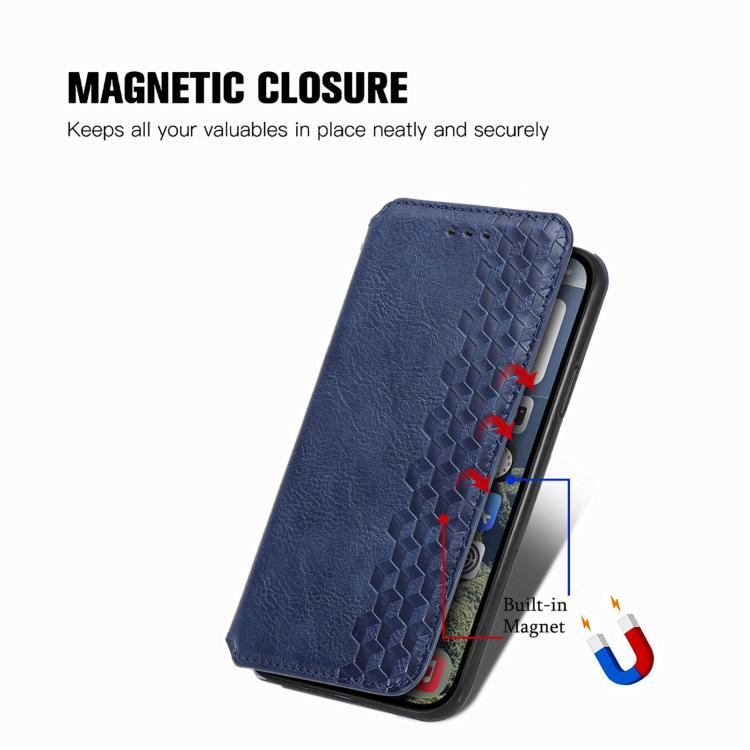 Cubic Grid Pressed Magnetic Leather Phone Case, For iPhone 17 Pro Max, For iPhone 17 Pro, For iPhone 17, For iPhone Air