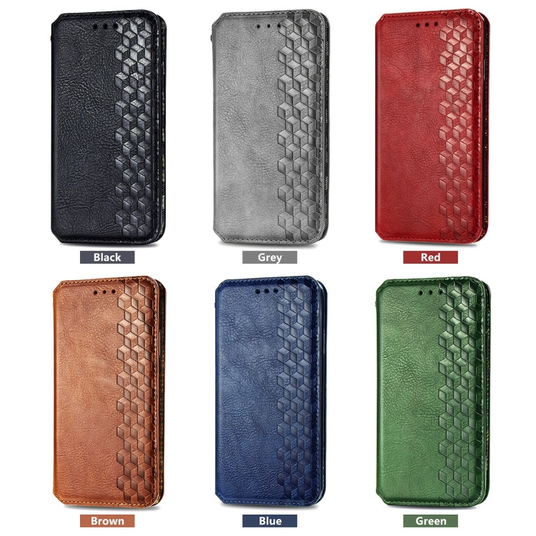 Cubic Grid Pressed Magnetic Leather Phone Case, For iPhone 17 Pro Max, For iPhone 17 Pro, For iPhone 17, For iPhone Air