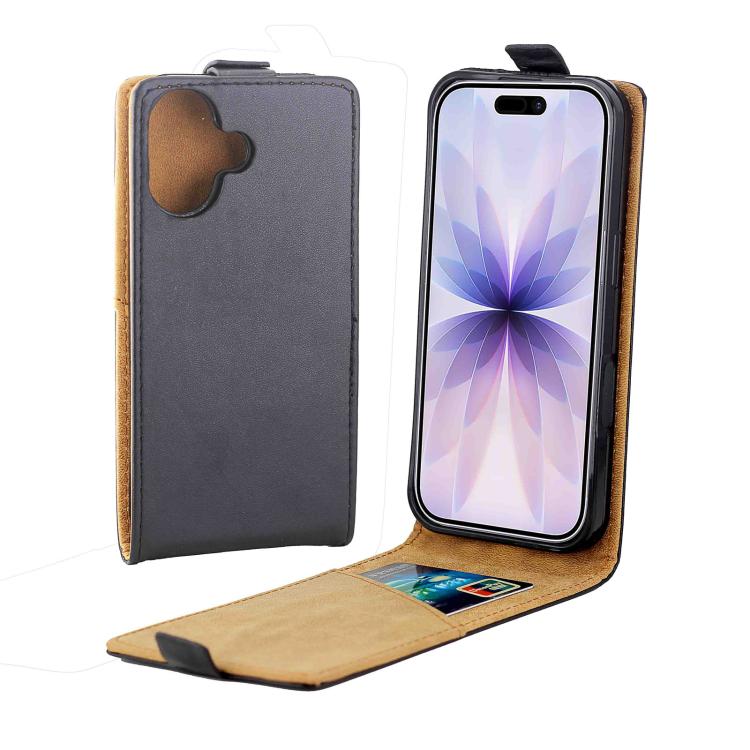 Vertical Flip Leather Phone Case with Card Slot, For iPhone 16e, For iPhone 16 Pro Max, For iPhone 16 Pro, For iPhone 16 Plus, For iPhone 16, For iPhone 15 Pro Max, For iPhone 15 Pro, For iPhone 15 Plus, For iPhone 15