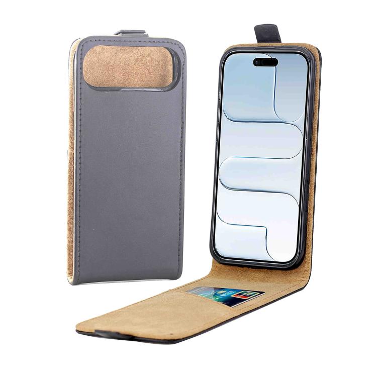 Vertical Flip Leather Phone Case with Card Slot, For iPhone 16e, For iPhone 16 Pro Max, For iPhone 16 Pro, For iPhone 16 Plus, For iPhone 16, For iPhone 15 Pro Max, For iPhone 15 Pro, For iPhone 15 Plus, For iPhone 15