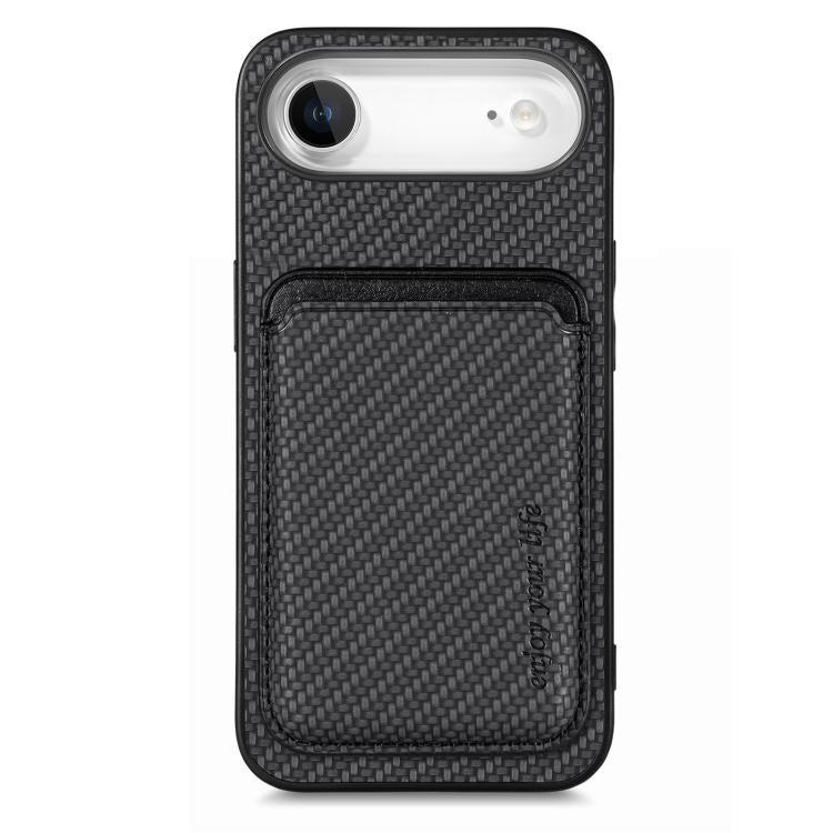 Carbon Fiber Leather Card Magsafe Phone Case, For iPhone 16, For iPhone 15 Pro Max, For iPhone 15 Pro, For iPhone 15 Plus