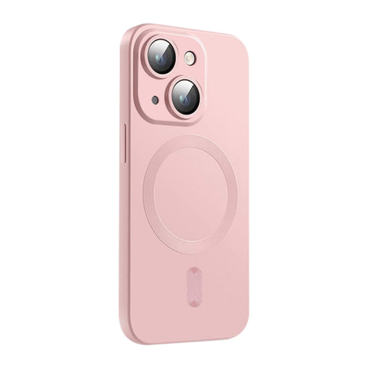 ENKAY MagSafe Matte TPU Phone Case with Lens Film, For iPhone 15 Plus, For iPhone 15, For iPhone 14 Plus