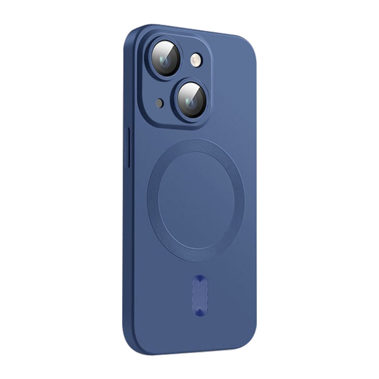 ENKAY MagSafe Matte TPU Phone Case with Lens Film, For iPhone 15 Plus, For iPhone 15, For iPhone 14 Plus