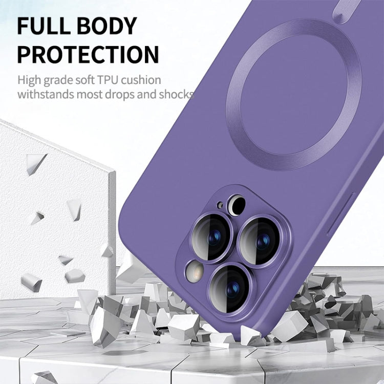 ENKAY MagSafe Matte TPU Phone Case with Lens Film, For iPhone 16, For iPhone 15 Pro Max, For iPhone 15 Pro