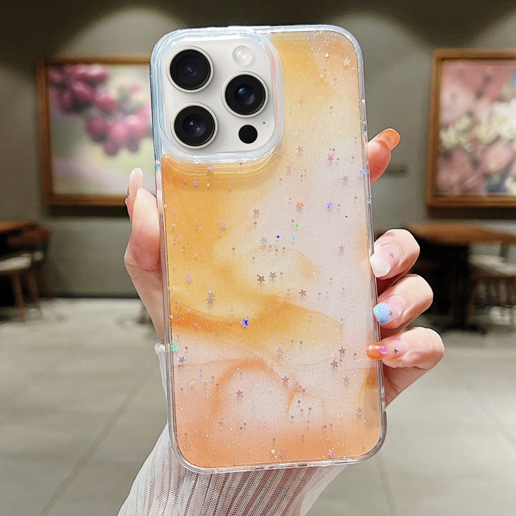 Ink Smudged Glitter TPU Phone Case, For iPhone 15 Pro Max, For iPhone 15 Pro, For iPhone 15 Plus, For iPhone 15, For iPhone 14 Plus, For iPhone 14