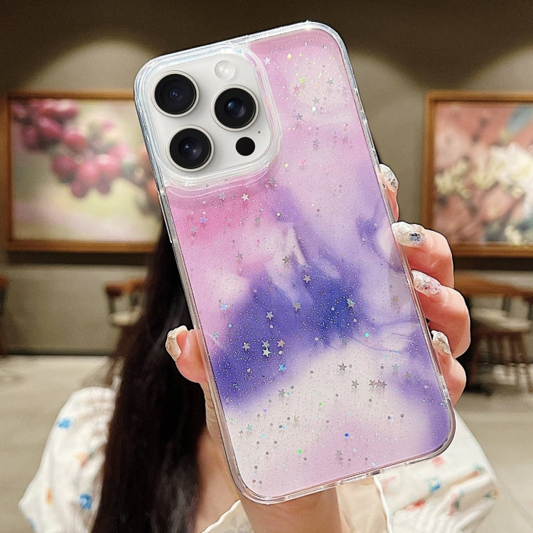 Ink Smudged Glitter TPU Phone Case, For iPhone 15 Pro Max, For iPhone 15 Pro, For iPhone 15 Plus, For iPhone 15, For iPhone 14 Plus, For iPhone 14