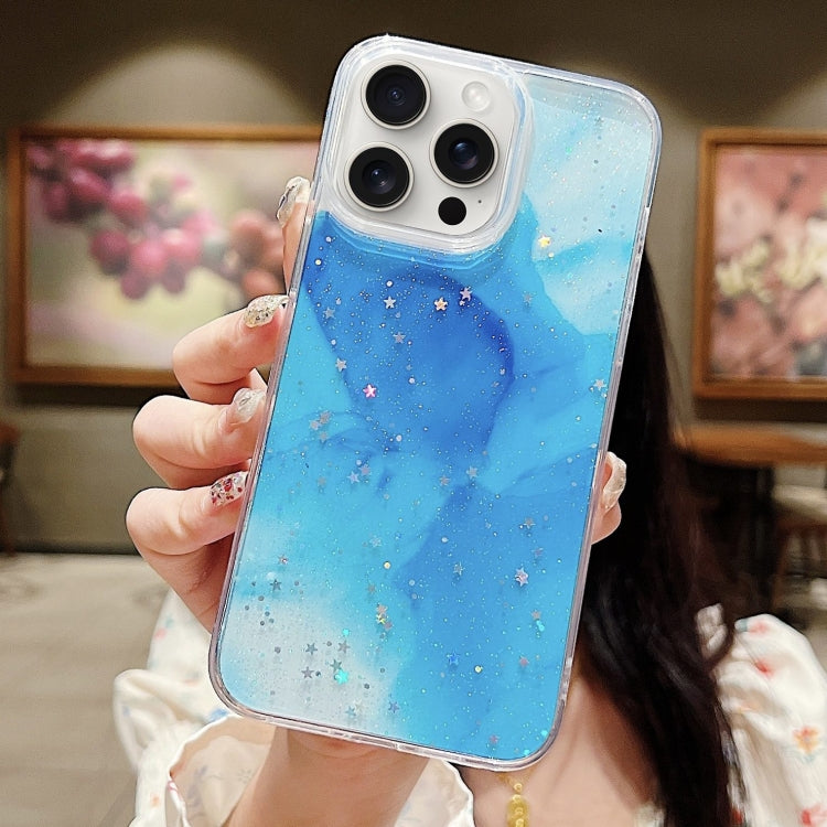 Ink Smudged Glitter TPU Phone Case, For iPhone 15 Pro Max, For iPhone 15 Pro, For iPhone 15 Plus, For iPhone 15, For iPhone 14 Plus, For iPhone 14