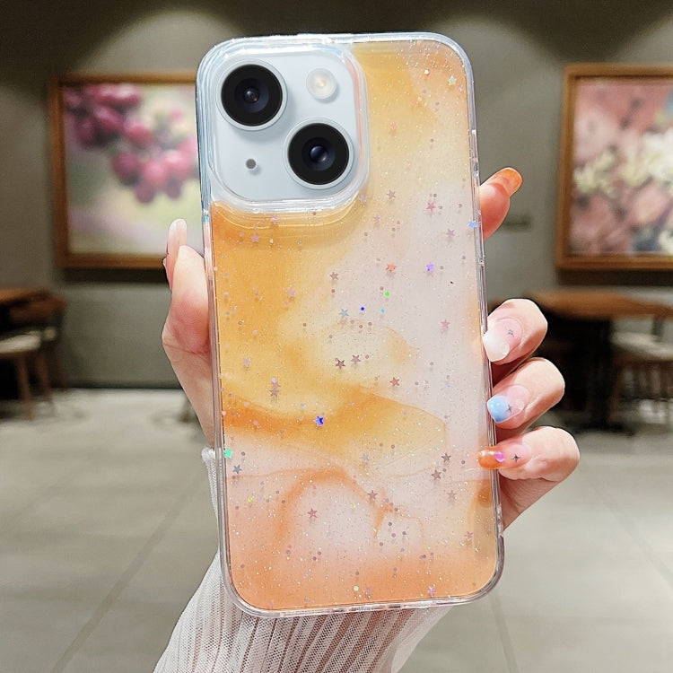 Ink Smudged Glitter TPU Phone Case, For iPhone 15 Pro Max, For iPhone 15 Pro, For iPhone 15 Plus, For iPhone 15, For iPhone 14 Plus, For iPhone 14