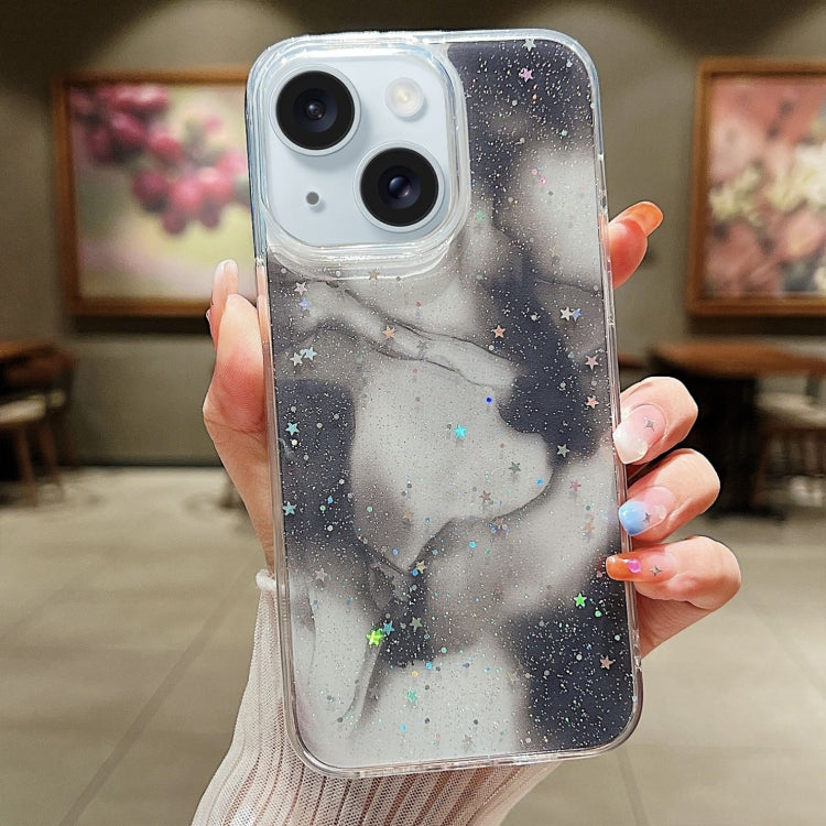 Ink Smudged Glitter TPU Phone Case, For iPhone 15 Pro Max, For iPhone 15 Pro, For iPhone 15 Plus, For iPhone 15, For iPhone 14 Plus, For iPhone 14