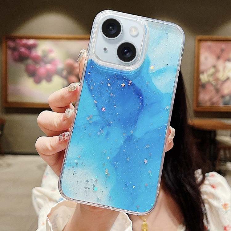 Ink Smudged Glitter TPU Phone Case, For iPhone 15 Pro Max, For iPhone 15 Pro, For iPhone 15 Plus, For iPhone 15, For iPhone 14 Plus, For iPhone 14
