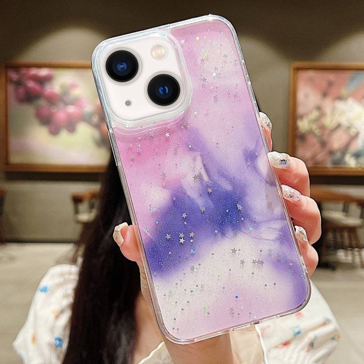 Ink Smudged Glitter TPU Phone Case, For iPhone 15 Pro Max, For iPhone 15 Pro, For iPhone 15 Plus, For iPhone 15, For iPhone 14 Plus, For iPhone 14
