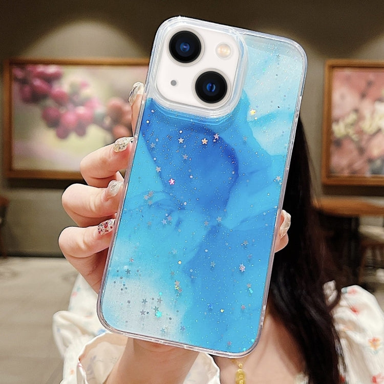 Ink Smudged Glitter TPU Phone Case, For iPhone 15 Pro Max, For iPhone 15 Pro, For iPhone 15 Plus, For iPhone 15, For iPhone 14 Plus, For iPhone 14