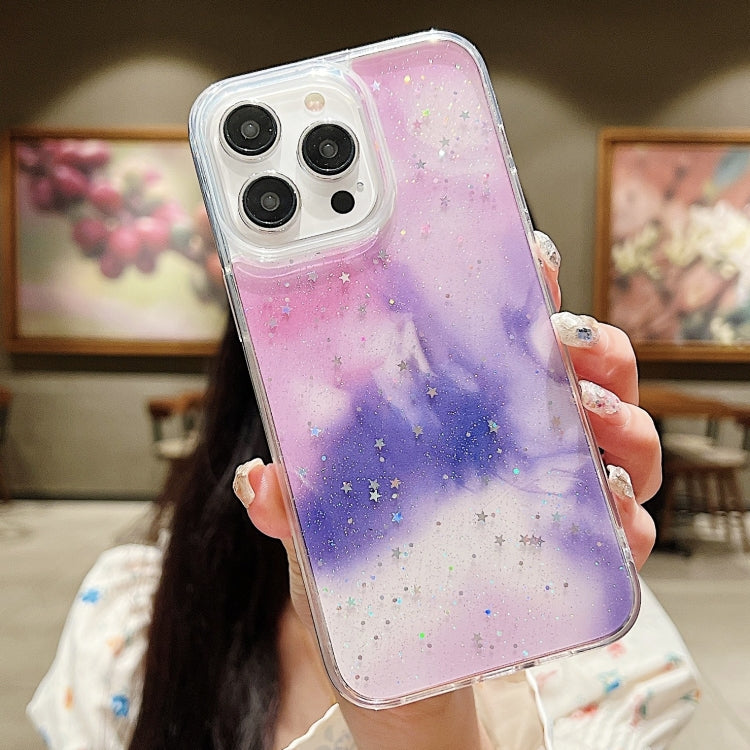 Ink Smudged Glitter TPU Phone Case, For iPhone 12 / 12 Pro, For iPhone 12 Pro Max, For iPhone 11 Pro Max, For iPhone 11, For iPhone 11 Pro, For iPhone X / XS