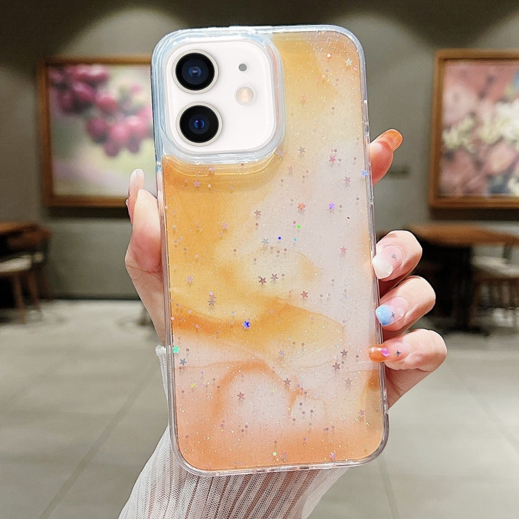 Ink Smudged Glitter TPU Phone Case, For iPhone 12 / 12 Pro, For iPhone 12 Pro Max, For iPhone 11 Pro Max, For iPhone 11, For iPhone 11 Pro, For iPhone X / XS