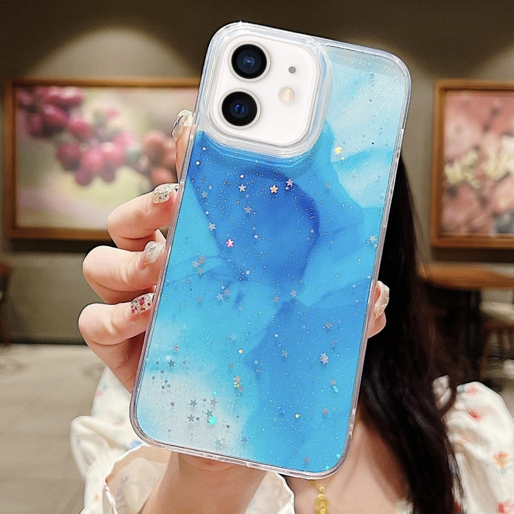 Ink Smudged Glitter TPU Phone Case, For iPhone 12 / 12 Pro, For iPhone 12 Pro Max, For iPhone 11 Pro Max, For iPhone 11, For iPhone 11 Pro, For iPhone X / XS