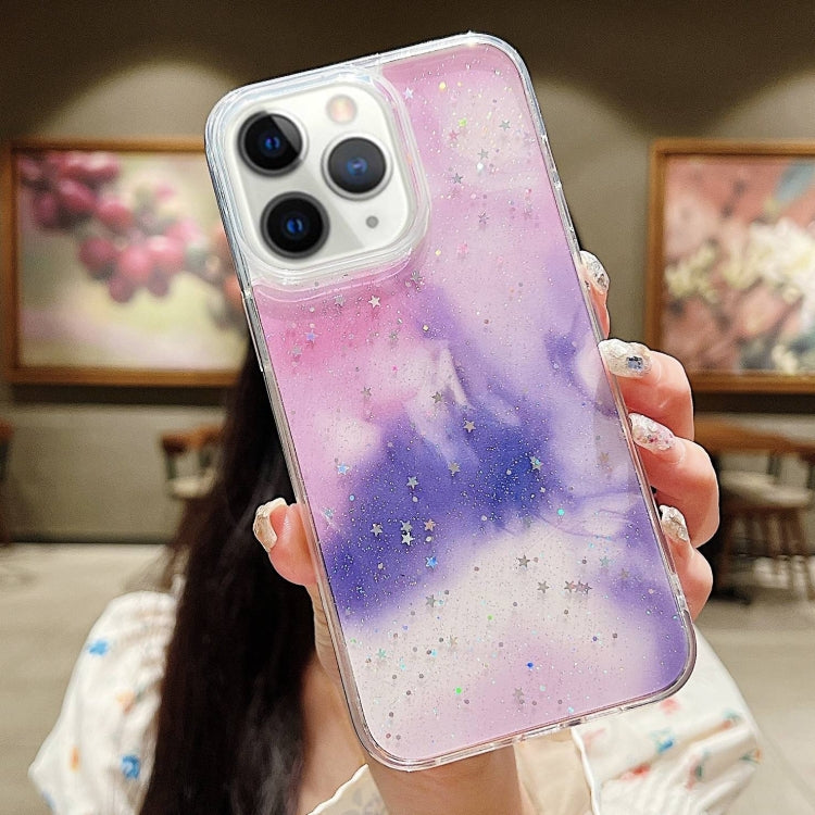 Ink Smudged Glitter TPU Phone Case, For iPhone 12 / 12 Pro, For iPhone 12 Pro Max, For iPhone 11 Pro Max, For iPhone 11, For iPhone 11 Pro, For iPhone X / XS