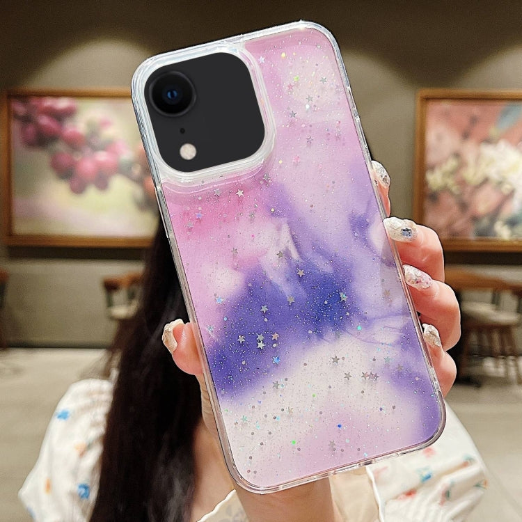 Ink Smudged Glitter TPU Phone Case, For iPhone XR, For iPhone XS Max, For iPhone 7 Plus / 8 Plus