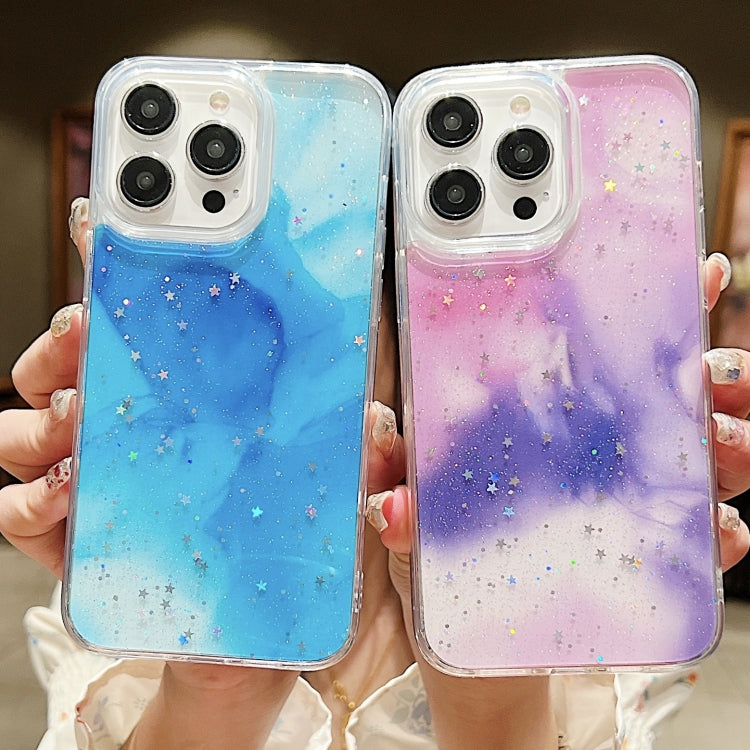 Ink Smudged Glitter TPU Phone Case, For iPhone XR, For iPhone XS Max, For iPhone 7 Plus / 8 Plus