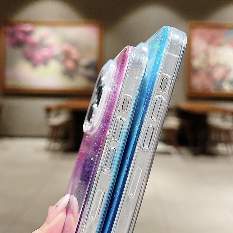 Ink Smudged Glitter TPU Phone Case, For iPhone 12 / 12 Pro, For iPhone 12 Pro Max, For iPhone 11 Pro Max, For iPhone 11, For iPhone 11 Pro, For iPhone X / XS